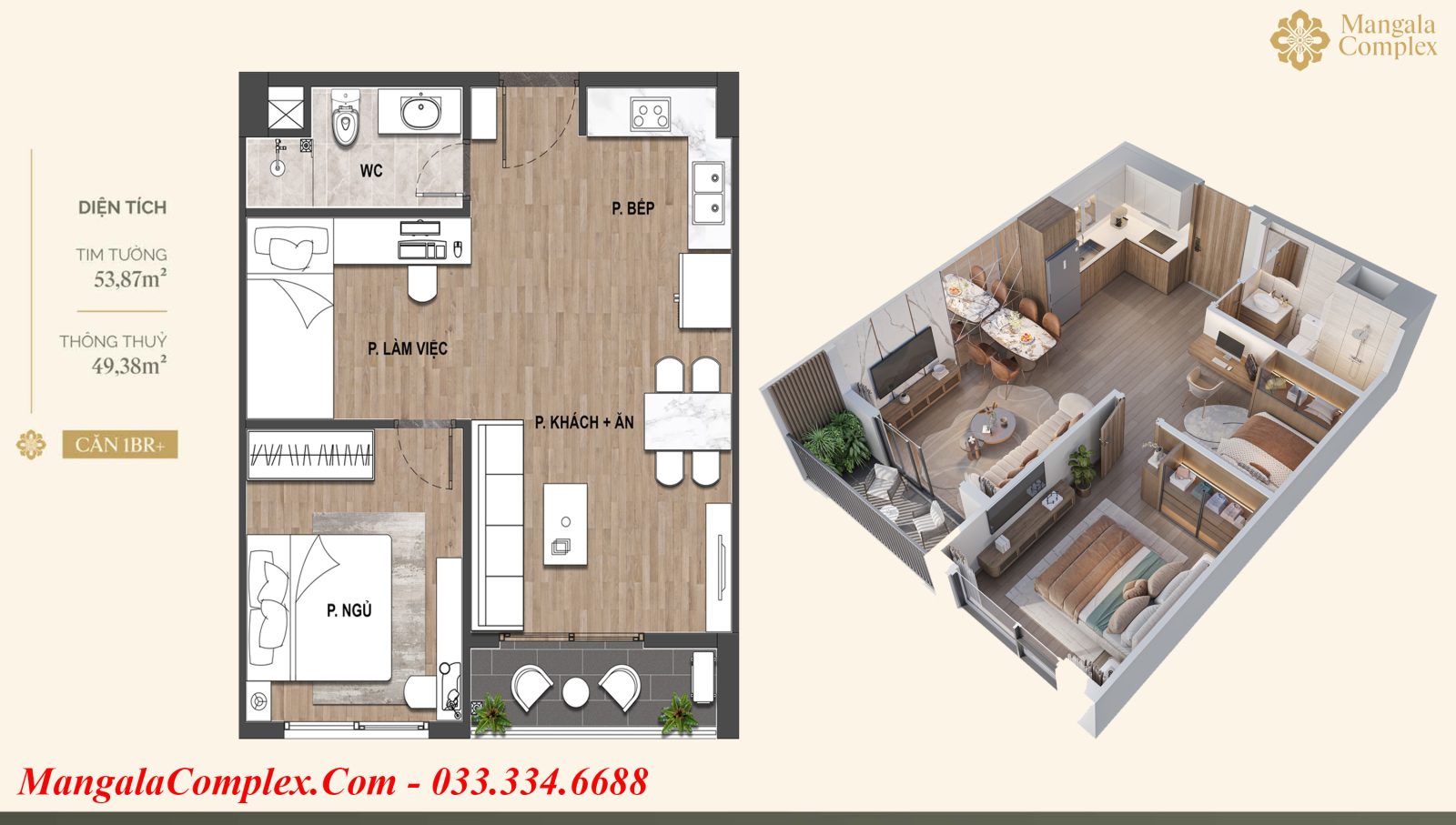 Thiết kế căn hộ 1PN